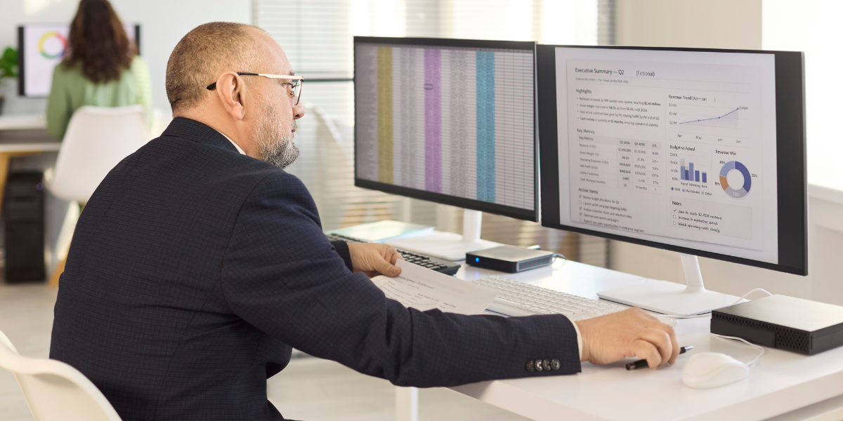Data analysis on computer
