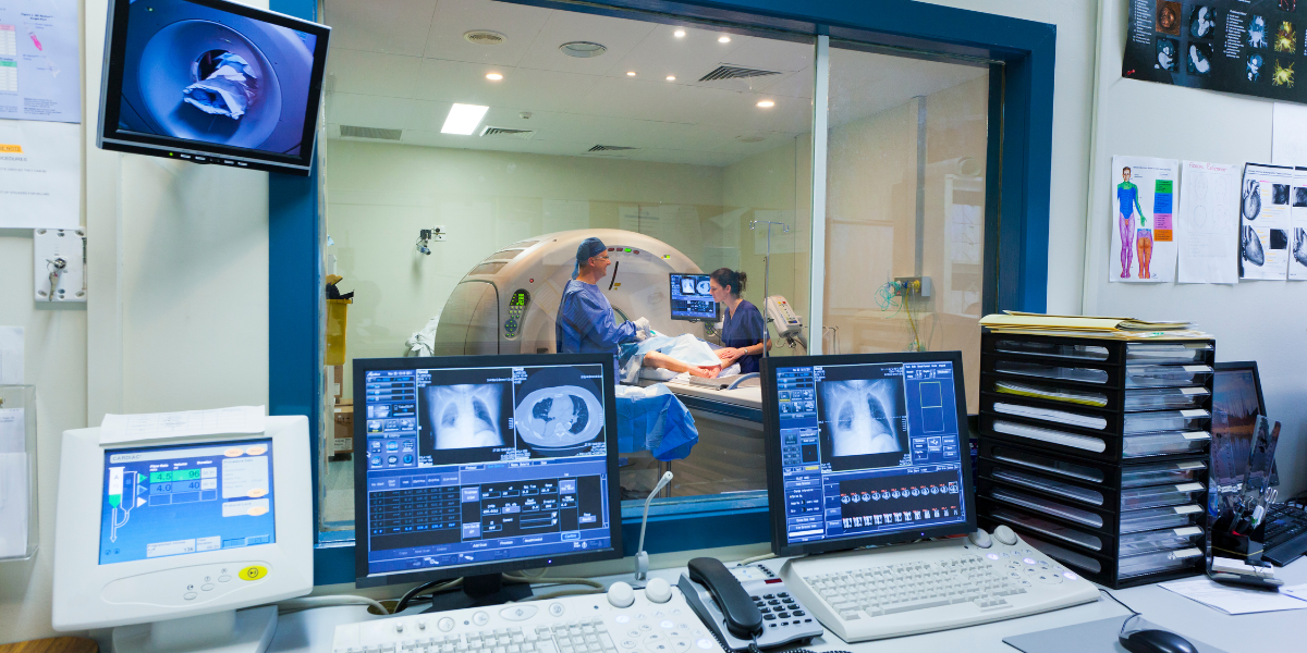 Radiology room in a hospital